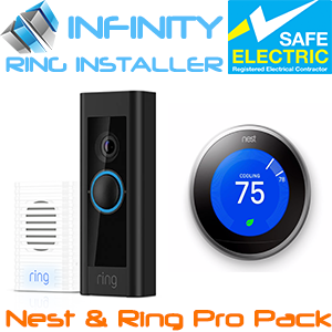 NEST SMART THERMOSTAT & RING DOOR BELL PRO WIRED