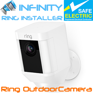 RING SMART SPOTLIGHT CAMERA OUTDOOR WIRED AND BATTERY